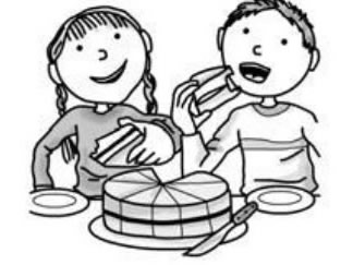 14.They’re eating fruit.